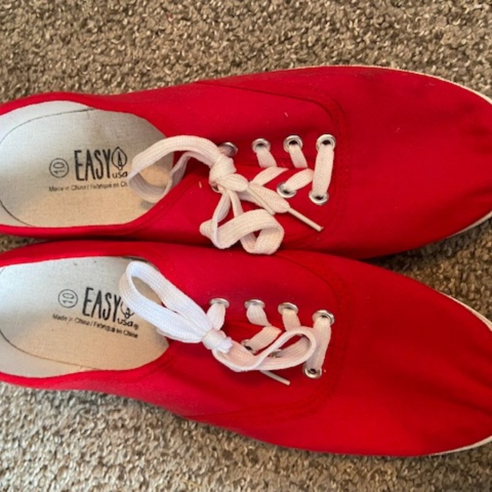 Red Sneakers - Size 10
